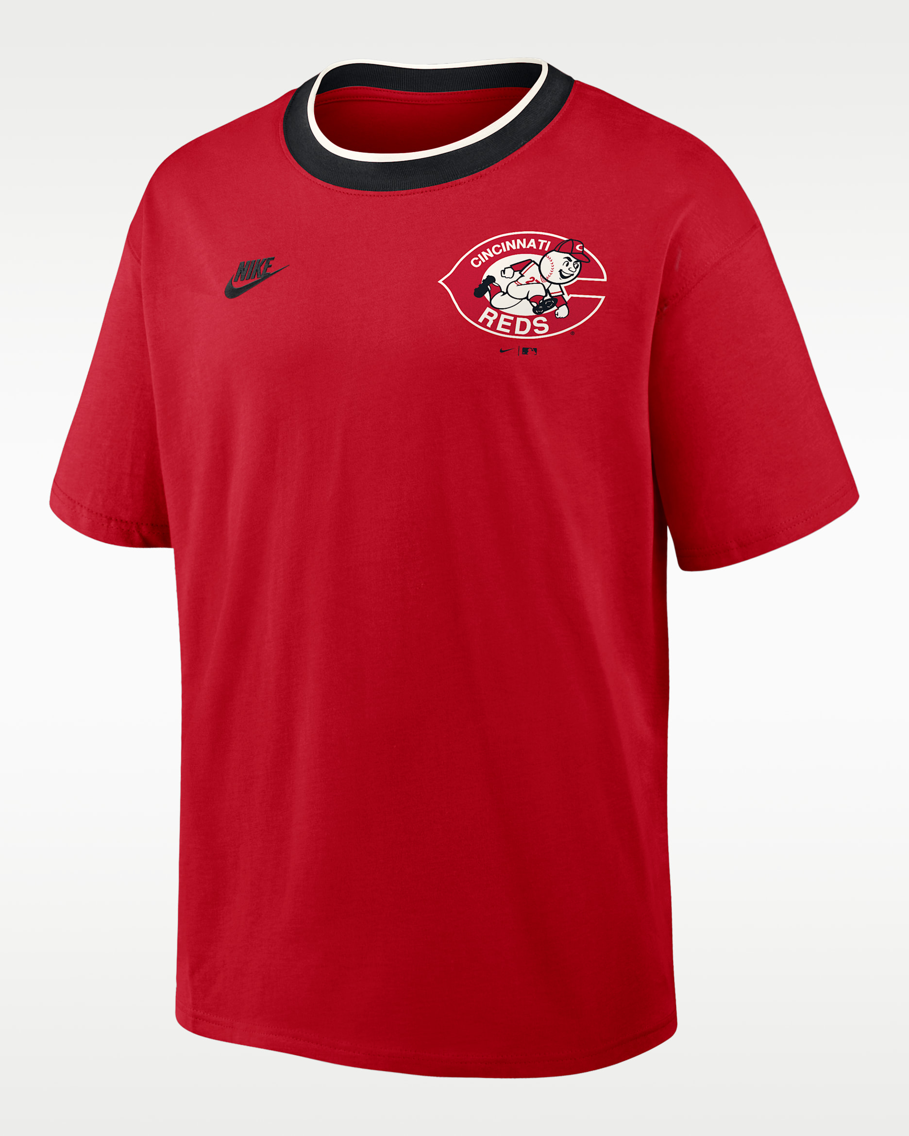 Cincinnati Reds Cooperstown Ringer Men's Nike MLB T-Shirt. Nike.com